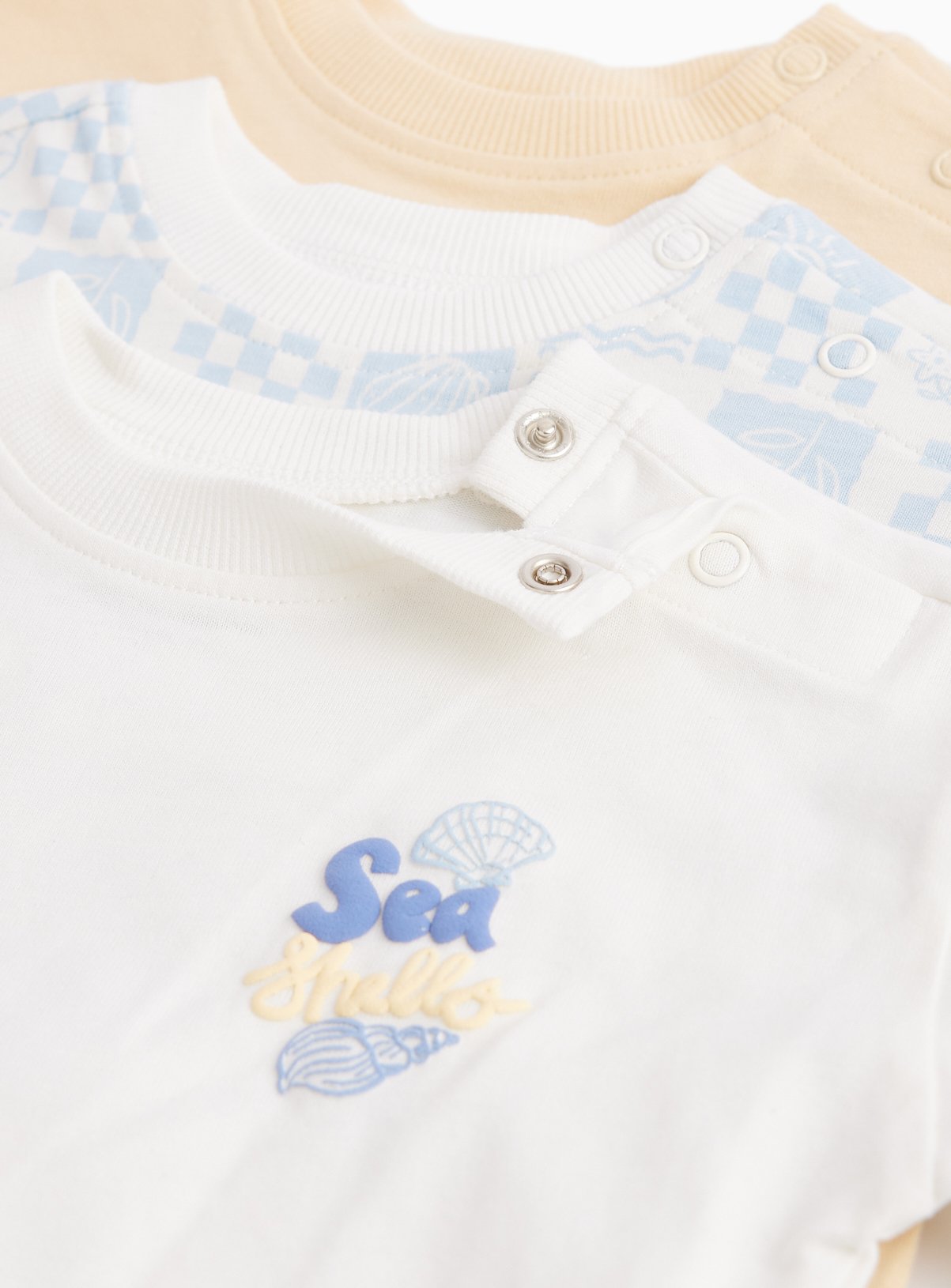 Blue & Yellow T-Shirt & Shorts Set 3 Pack Up to 3 mths - Image 3 thumbnail